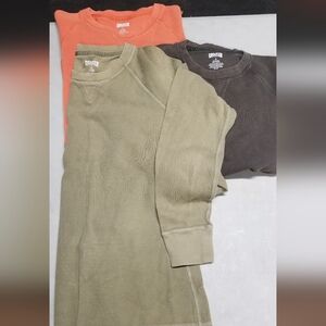 Duluth Trading Co. Olive and Brown Long Sleeve Shirts